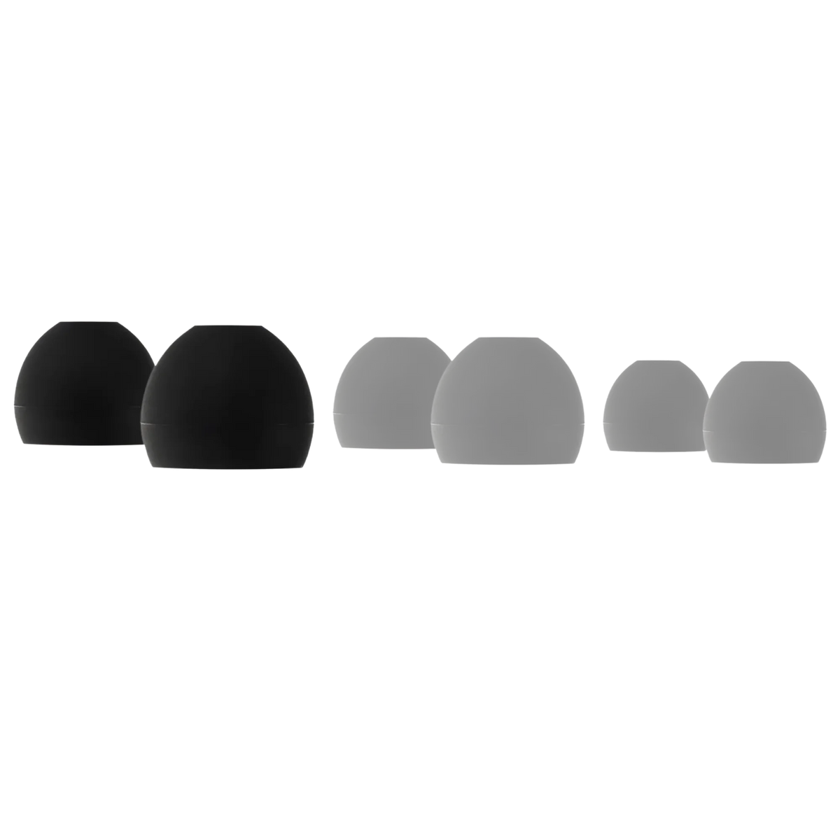 SoundMAGIC Bullet Shape Silicone Eartips 1 Pair - Black