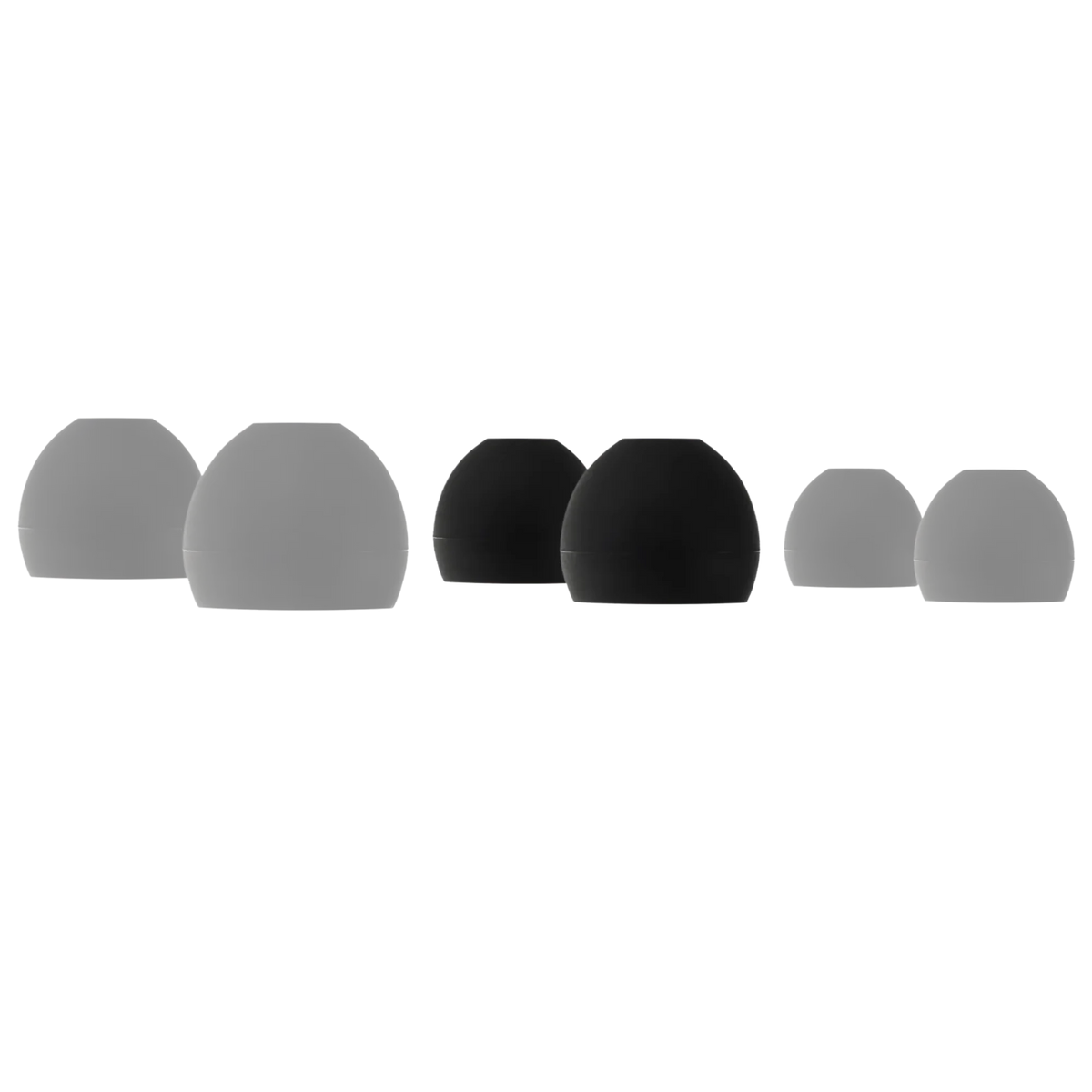 SoundMAGIC Bullet Shape Silicone Eartips 1 Pair - Black