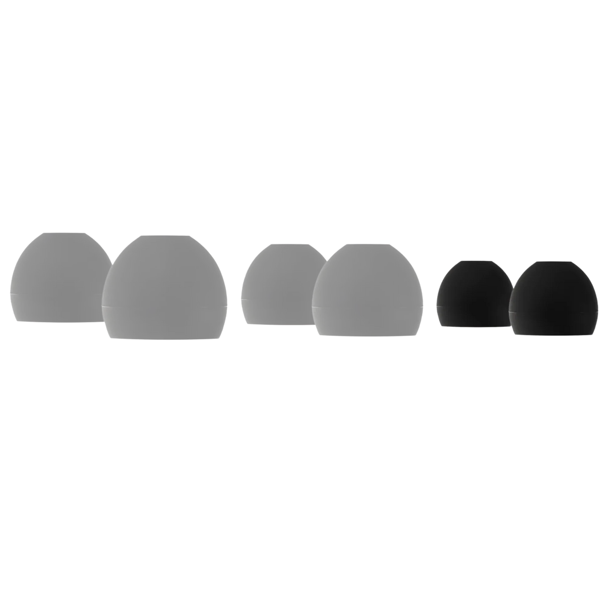 SoundMAGIC Bullet Shape Silicone Eartips 1 Pair - Black