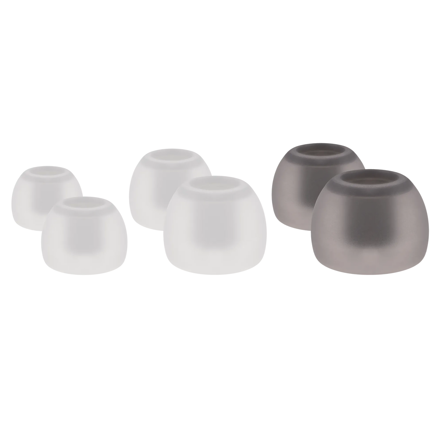 SoundMAGIC Bowl Shape Silicone Eartips 1 Pair - Transparent Grey