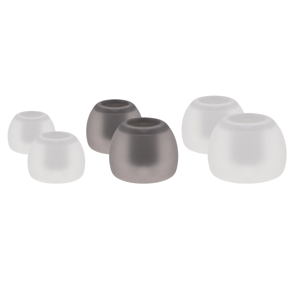 SoundMAGIC Bowl Shape Silicone Eartips 1 Pair - Transparent Grey