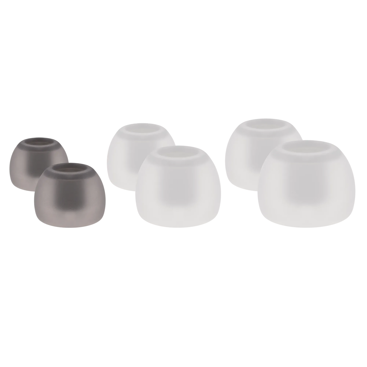 SoundMAGIC Bowl Shape Silicone Eartips 1 Pair - Transparent Grey